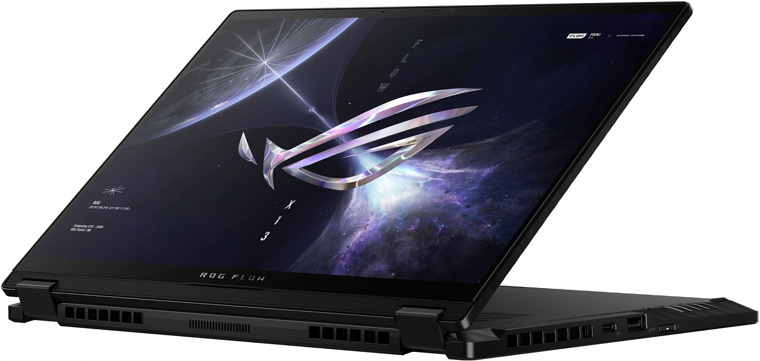 Ноутбук Asus ROG Flow X13 GV302XV-MU020W Ryzen 9 7940HS 16Gb SSD1Tb NVIDIA GeForce RTX4060 8Gb 13.4" IPS Touch WQXGA (2560x1600) Windows 11 Home black WiFi BT Cam (90NR0DT1-M001H0)