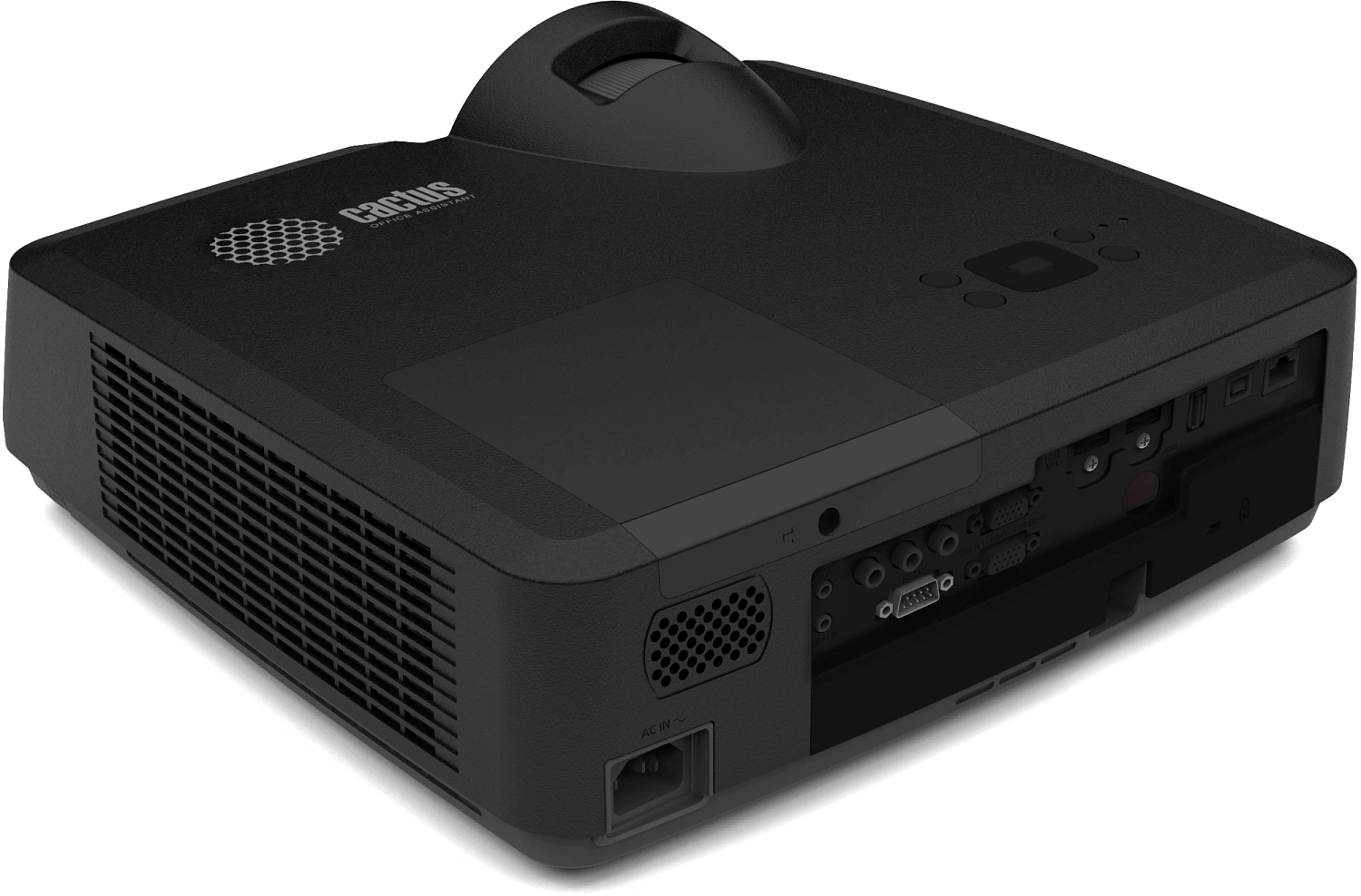 Проектор Cactus Bright CS-V3.B 3LCD 4000Lm ANSI (1280x800) 30000:1 ресурс лампы:10000часов 1xUSB typeA 1xUSB typeB 2xHDMI 4кг