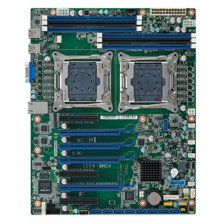 ASMB-823I-00A1E Advantech Dual LGA 2011-R3 Intel® Xeon® E5-2600 v3/v4 ATX Server Board with 6 DDR4, 4 PCIex16, 6 USB 3.0, SATA3, Dual LAN, IPMI, (требуется установка батарейки CR2032)