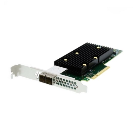 HBA-адаптер Broadcom SAS 9400-8e SGL (05-50013-01 / 03-50013-16008) PCIe 3.1 x8 LP, Tri-Mode SAS/SATA/NVMe 12G HBA, 8port(2*ext SFF8644), 3408 IOC