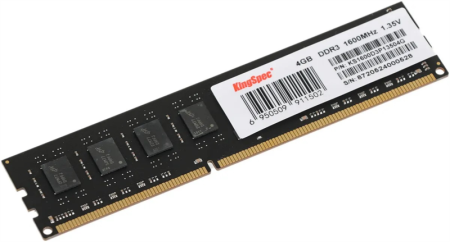 Память DDR3L 4GB 1600MHz Kingspec KS1600D3P13504G RTL PC3-12800 CL11 DIMM 240-pin 1.35В single rank Ret