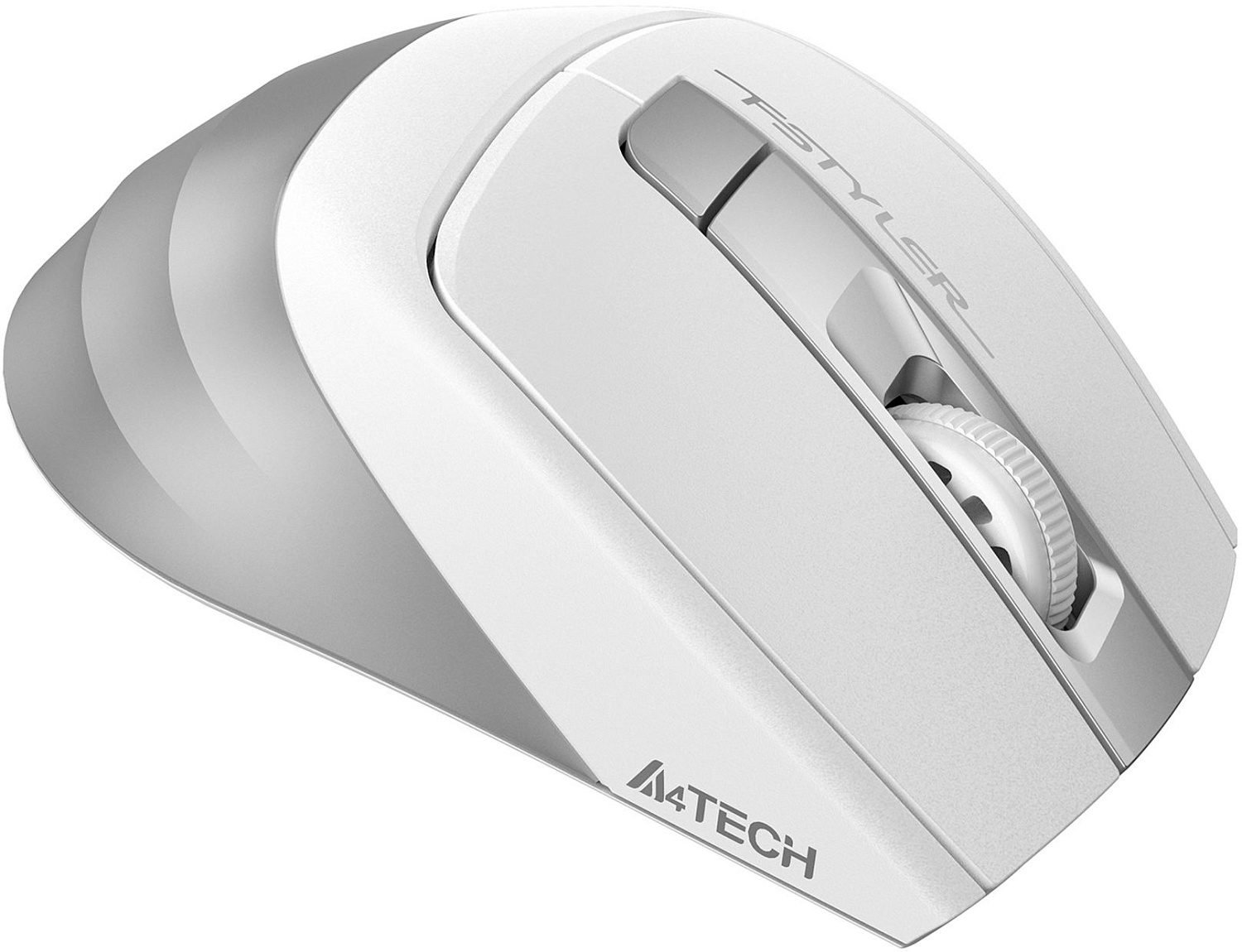 Мышь A4Tech Fstyler FG35S серебристый/белый оптическая (2000dpi) silent беспроводная USB (5but) Мышь A4Tech Fstyler FG35S серебристый/белый оптическая (2000dpi) silent беспроводная USB (5but)