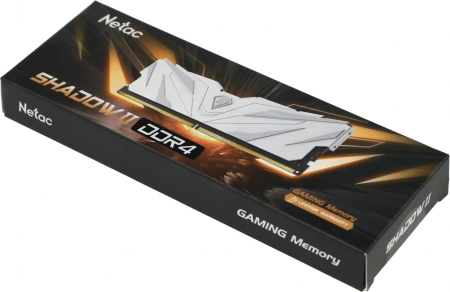 Оперативная память Netac Shadow II 8GB DDR4-2666 (PC4-21300) C19 White 19-19-19-43 1.2V Memory module (DIMM)