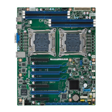 ASMB-823-00A1E Advantech ATX, сокет LGA 2011-R3 для процессора Intel Xeon E5-2600 v3, до 192Гб DDR3-2133, VGA, 2x GbE LAN, 1x COM, 5x USB, 9x SATA, 1x PCIe x4, 2x PCIe x8, 4x PCIe x16, 1x LPC, 1x SMBus, (требуется установка батарейки CR2032)