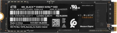 WD_Black SN850X 4TB, M.2 2280, NVMe, PCIe 4.0x4