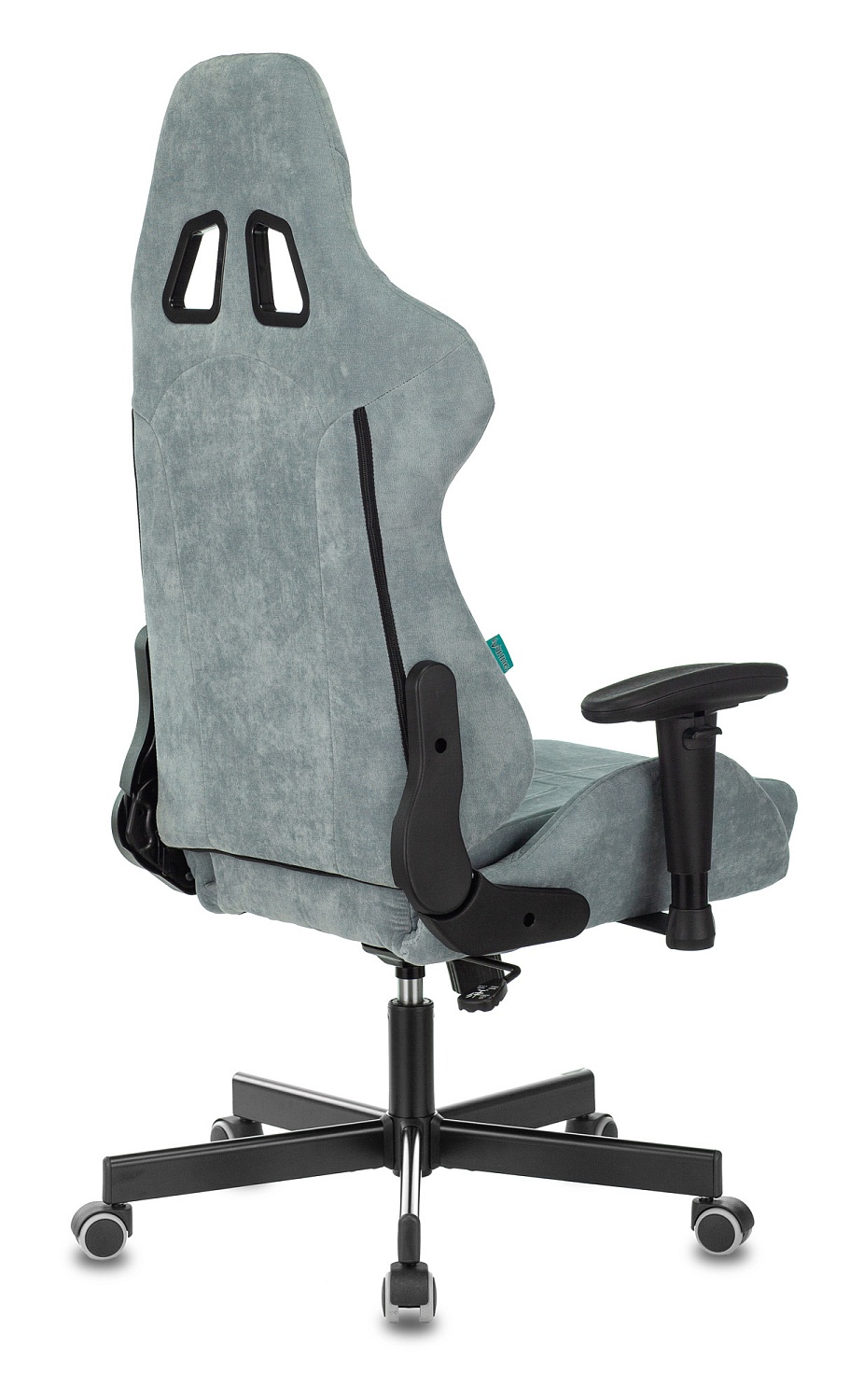 Кресло игровое Zombie VIKING KNIGHT Fabric серо-голубой Light-28 с подголов. крестов. металл Кресло игровое Zombie VIKING KNIGHT Fabric серо-голубой Light-28 с подголов. крестов. металл