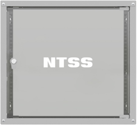 Шкаф коммутационный NTSS LIME (NTSS-WL9U5545GS) настенный 9U 550x450мм пер.дв.стекл несъемн.бок.пан. 30кг серый 110град.