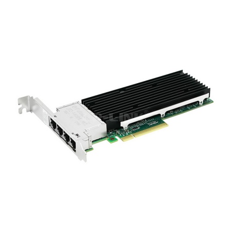 Сетевая карта LR-Link NIC PCIe 3.0 x8, 4 x 10G, Base-T, Intel XL710 chipset (FH+LP)