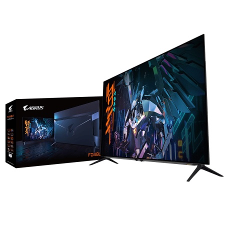 47.53" Gigabyte AORUS FO48U-EK Gaming monitor Black (OLED, 3840x2160, HDMI+HDMI+DP, 1 ms, 178°/178°, 135 cd/m, 135000:1, 2xUSB3.0, USB Type-C, 120Hz, MM) (9DAFO48U-00-1ABEK) (814762)