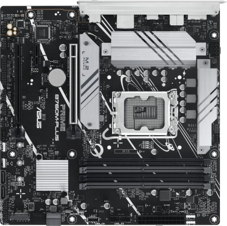 Материнская плата ASUS PRIME B760M-PLUS, LGA1700, B760, 4*DDR5, HDMI+DP, 4xSATA3 + RAID, M2, Audio, Gb LAN, USB 3.2, USB 2.0, mATX; 90MB1GY0-M0EAY0