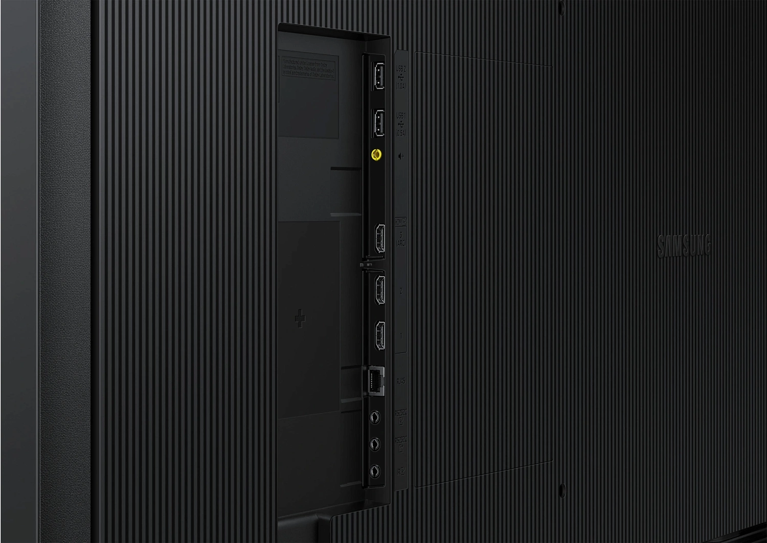 Панель Samsung 75" QB75C черный VA LED 8ms 16:9 HDMI M/M матовая 350cd 178гр/178гр 3840x1920 4K USB 38.3кг