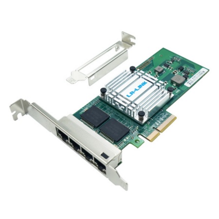 LRES2025PT PCIe 2.1 x4, NetSwift, 4*RJ45 1G NIC Card (303141)