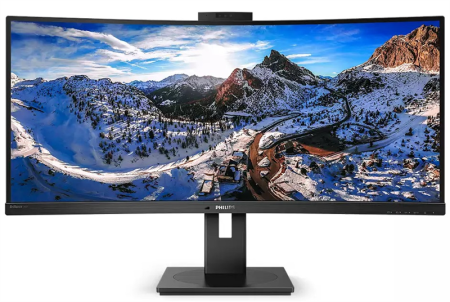 Монитор 34" 346P1CRH 3440x1440 100 Гц IPS W-LED 21:9 4ms HDMI DP 4*USB3.2 USB-C 3.2  80M:1 3000:1 178/178 500cd HAS Tilt Swivel Speakers Black