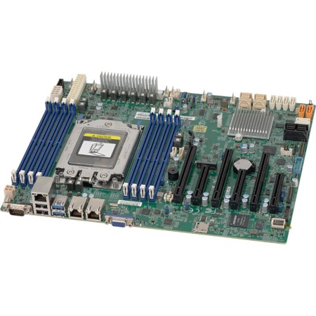 Материнская плата SuperMicro MBD-H11SSL-NC-B ATX AMD EPYC 7000 SP3 8xDDR4 8xSAS3 8xSATA3 5xUSB3.0 4xUSB 2.0 VGA 3xPCI-E3.0x8 3xPCI-E3.0x16