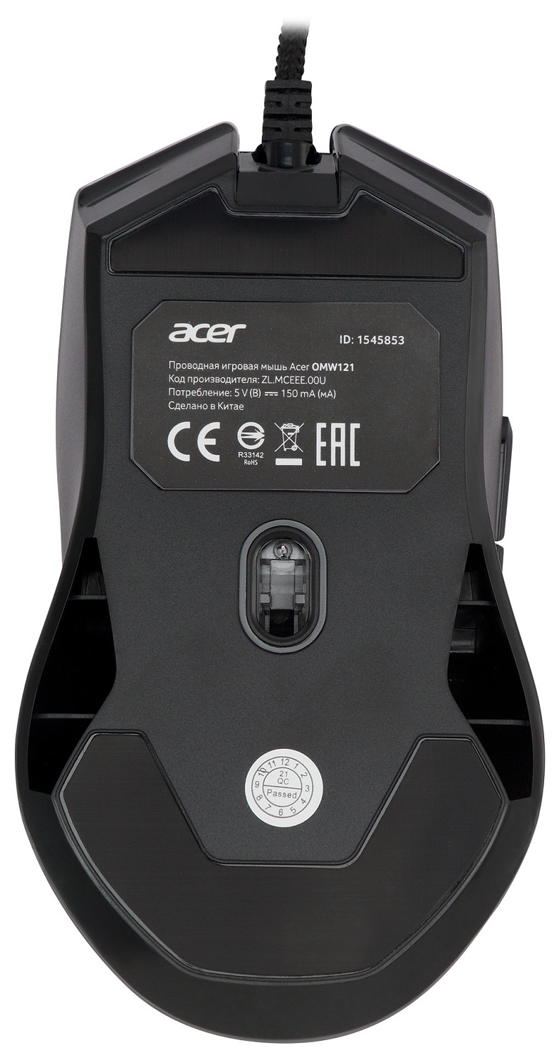 Мышь Acer OMW121 черный оптическая (6400dpi) USB (6but) Мышь Acer OMW121 черный оптическая (6400dpi) USB (6but)