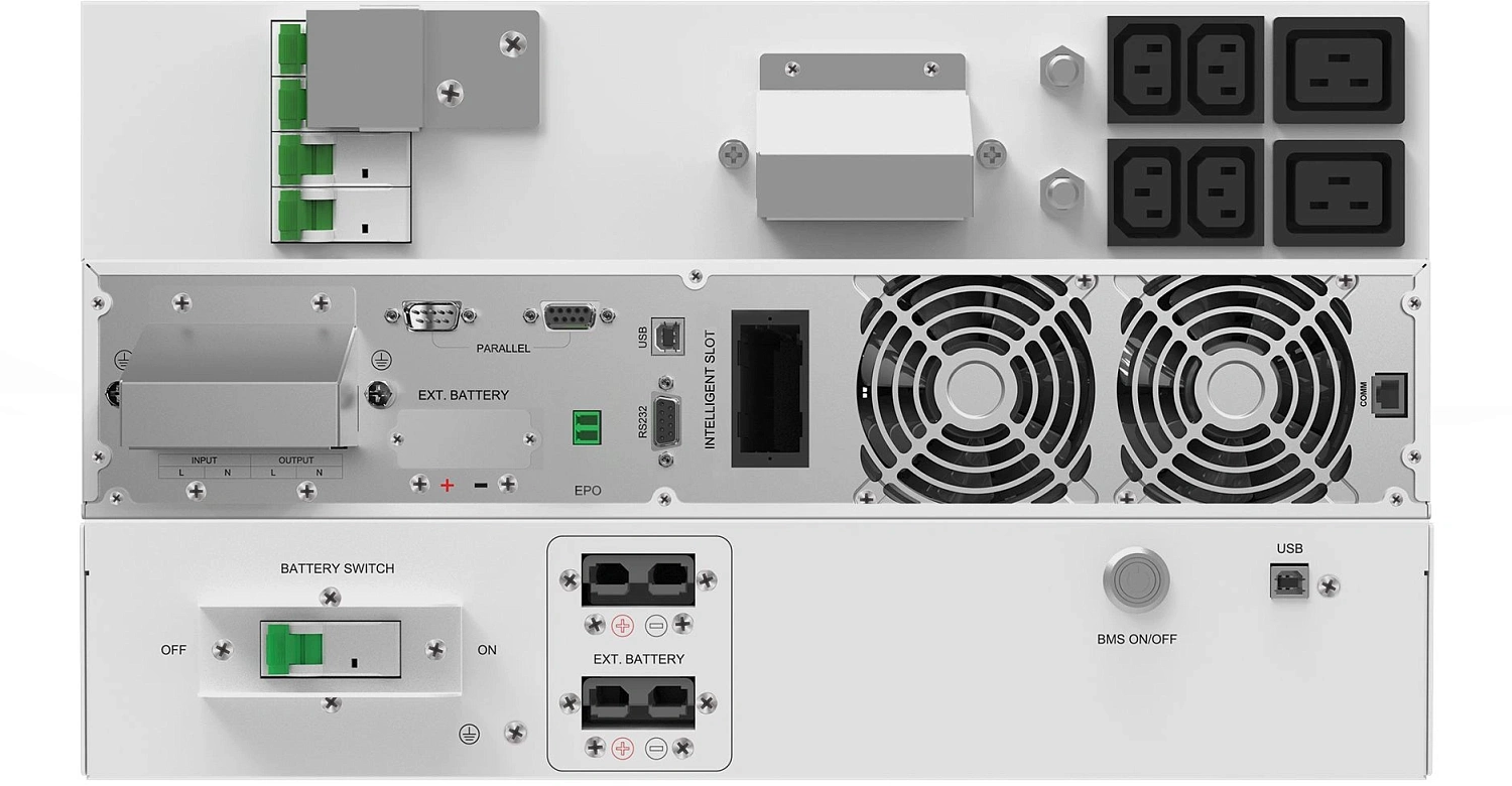 Источник бесперебойного питания Ippon Na+ II RTA 10K 10000Вт 10000ВА белый