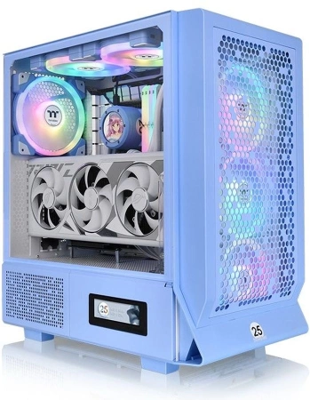 Корпус Thermaltake Ceres 330 TG ARGB Hydrangea голубой без БП ATX 7x120mm 2x140mm 2xUSB3.0 audio bott PSU