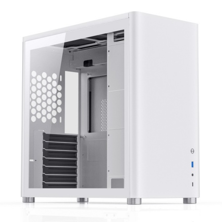 Корпус JONSBO D40 White без БП, боковая панель из закаленного стекла, mini-ITX, micro-ATX, ATX, бел.