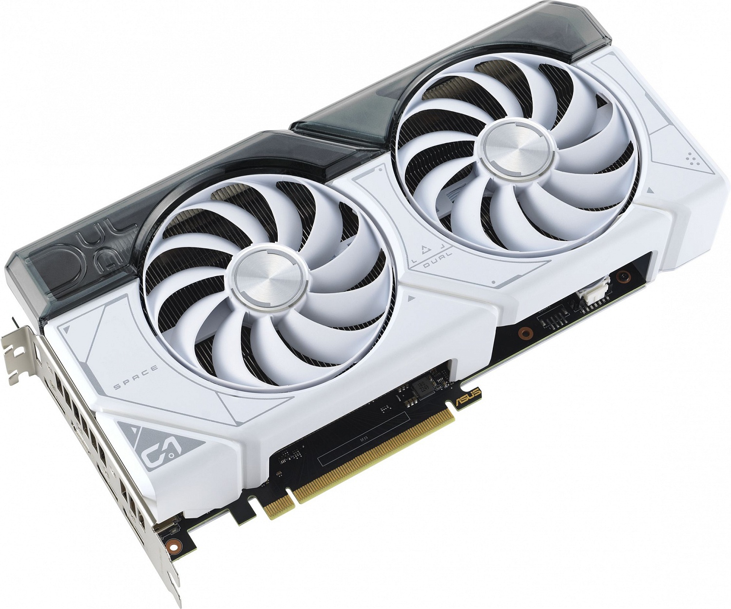 Видеокарта Asus PCI-E 4.0 DUAL-RTX4070-O12G-WHITE NVIDIA GeForce RTX 4070 12288Mb 192 GDDR6X 2520/21000 HDMIx1 DPx3 HDCP Ret