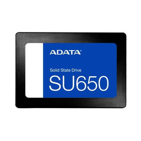 2.5" 240GB ADATA SU650 Client SSD (ASU650SS-240GT-R) SATA 6Gb/s, 520/450, IOPS 40/75K, MTBF 2M 3D NAND, DRAM less, 140TBW, 0,53DWPD, RTL