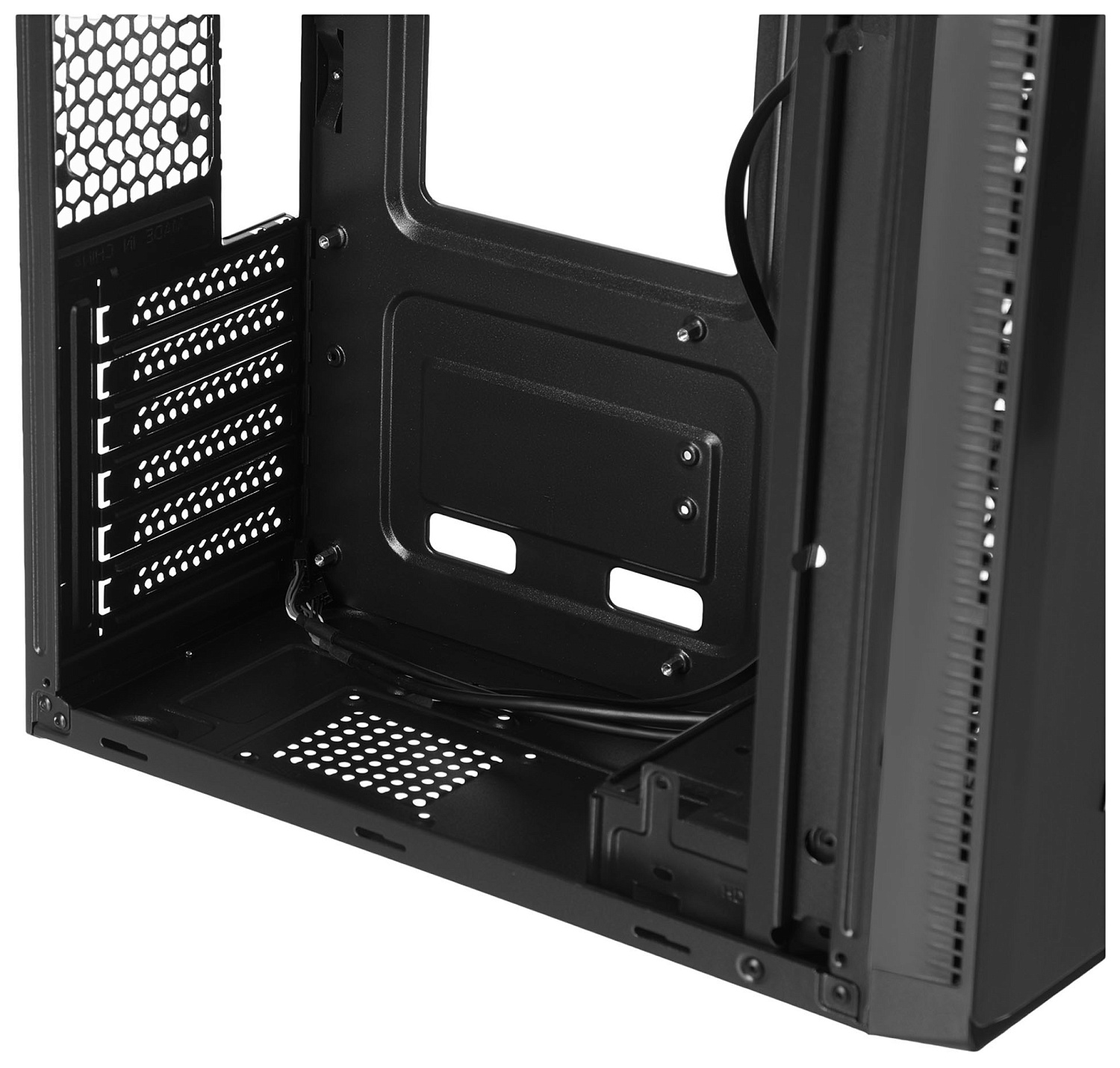 Корпус Digma DC-ATX100-U2 черный без БП ATX 1x80mm 2x120mm 2xUSB2.0 audio