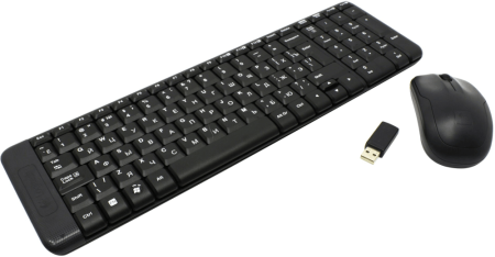 Комплект беспроводной Logitech MK220 (клавиатура+мышь), (арт. 920-003236) Y-R0035/M-R0037 (C-U0011) С КИРИЛЛИЦЕЙ