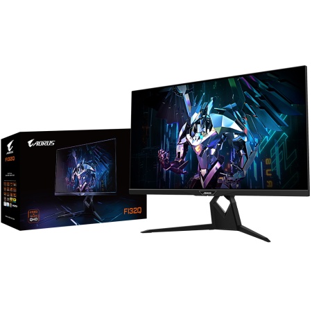 31.5" Gigabyte AORUS FI32Q-EK Gaming monitor Black (IPS, 2560x1440, HDMI+HDMI+DP, 1 ms, 178°/178°, 350 cd/m, 1000:1, Pivot, 2xUSB3.0, 165Hz) (20VM0-AFI32QBA-1EKR)