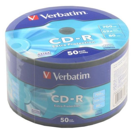 Диск CD-R Verbatim 700Mb 52x bulk (50шт) (43787)