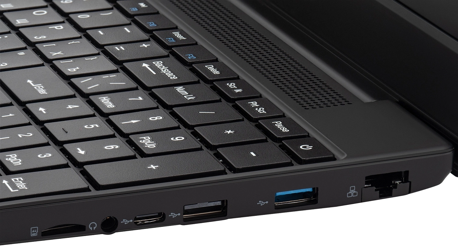 Ноутбук IRU Tactio 15ALG Core 5 1235U 8Gb SSD256Gb Intel Iris Xe graphics 1000M 15.6" IPS FHD Windows 11 Pro Pro black WiFi BT Cam (2044618)