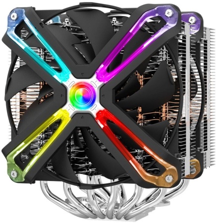 Кулер для процессора ZALMAN CNPS20X, 2x140mm RGB FANS, 6 HEAT PIPES, 4-PIN PWM, 800-1500 RPM, 29DBA, FDB BEARING, FULL SOCKET SUPPORT