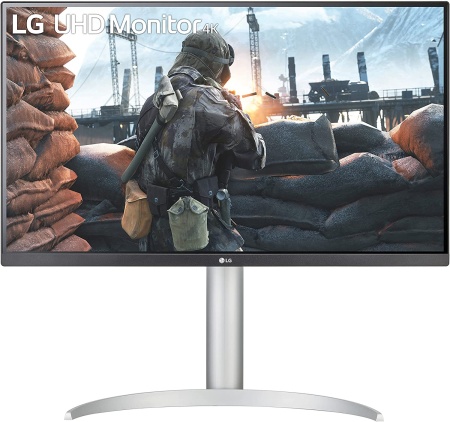 Монитор LG 27" UltraFine 27UP650-W серебристый IPS LED 5ms 16:9 HDMI матовая HAS 1200:1 400cd 178гр/178гр 3840x2160 60Hz DP 4K 5.9кг