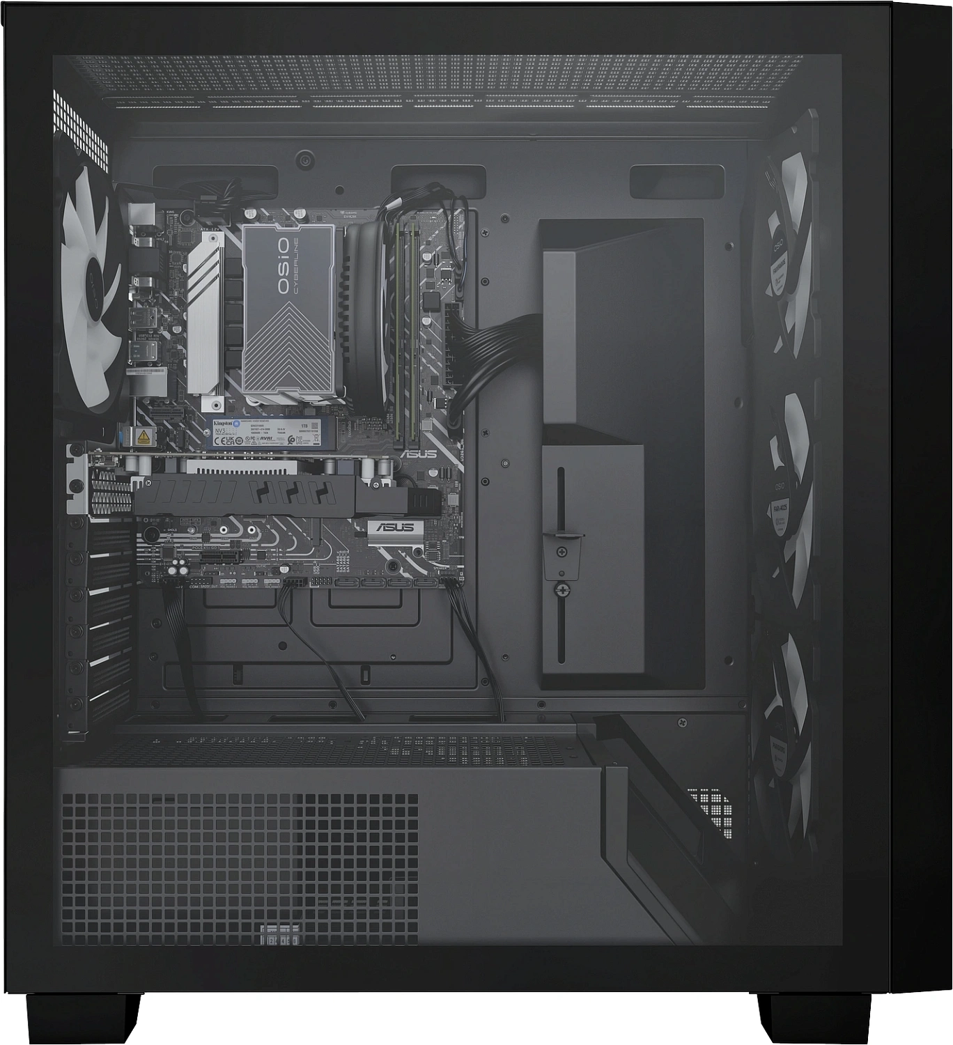 ПК Osio B59i i5 12400F (2.5) 16Gb SSD1Tb RTX3050 6Gb без ОС GbitEth 550W черный (С59I-001B)