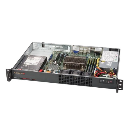 SYS-5019S-L 1U Rackmount CSE-510-203B, X11SSL-F, 1x 3.5", 2x 1Gb, 200W (204090)