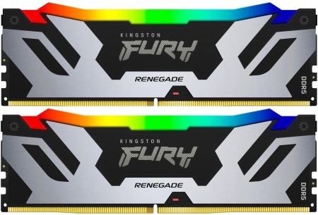 Память DDR5 2x24GB 6400MHz Kingston KF564C32RSAK2-48 Fury Renegade XMP RGB RTL Gaming PC5-51200 CL32 DIMM 288-pin 1.4В kit с радиатором Ret