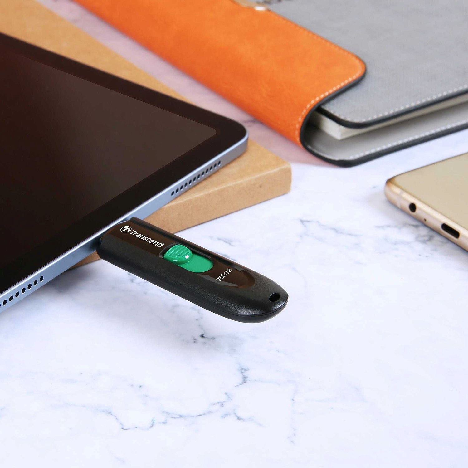 Флеш Диск Transcend 64Gb Jetflash Type-C 790С TS64GJF790C USB3.0 черный