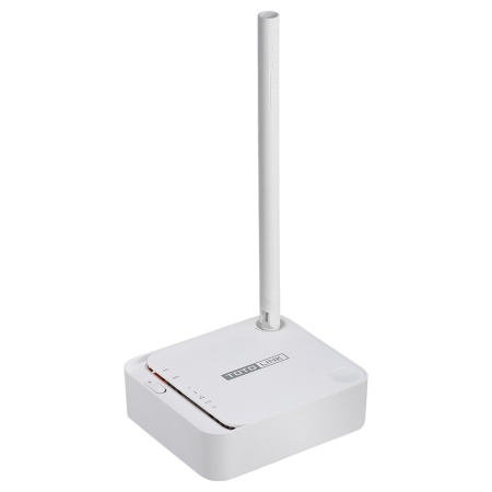 N100RE TOTOLINK 150Mbps Mini Wireless N Router 3*FE Ports(1*WAN + 2*LAN), 1* WPS/RST button,1*5 dBi fixed antenas, PSU 9V/0.5A, VLAN, SSH server, QoS, Repeater, DDNS,Russia PPPOE, Dual Access WPS,WDS,WiFi schedule, Multiple SSID {20}