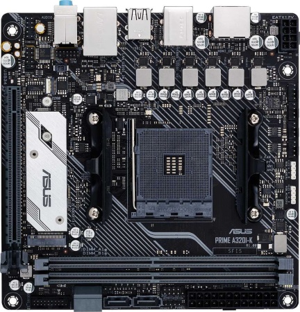 Материнская плата Asus PRIME A320I-K Soc-AM4 AMD A320 2xDDR4 mini-ITX AC`97 8ch(7.1) GbLAN RAID+HDMI+DP