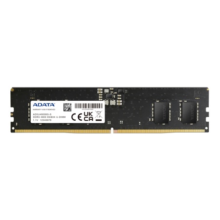 8GB ADATA DDR5 4800 DIMM AD5U48008G-B Non-ECC, CL40, 1.1V, 1024x16, Bulk