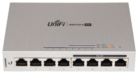UniFi Switch 8-60W (5-pack) [US-8-60W-5] Ubiquiti PoE-коммутатор, 8х 1G RJ45, раздача 15.4 Вт (5-pack)