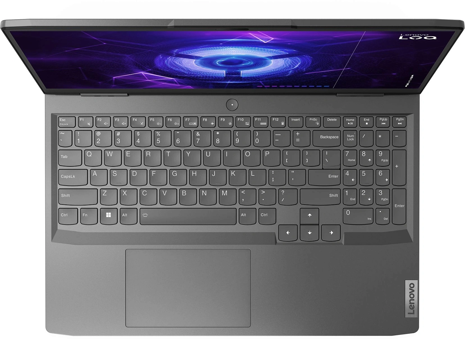 Ноутбук Lenovo LOQ 15IRH8 Core i7 13620H 16Gb SSD512Gb NVIDIA GeForce RTX4050 6Gb 15.6" IPS FHD (1920x1080) без ОС grey WiFi BT Cam (82XV00XSRK)
