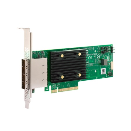 9500-16e SGL (03-50075-00) PCIe Gen4 x8 LP, Tri-Mode SAS/SATA/NVMe 12G HBA, 16port(4*ext SFF8644), 3816 IOC {5}