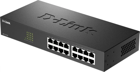 коммутатор D-Link Неуправляемый коммутатор, 16x100Base-TX, корпус металл