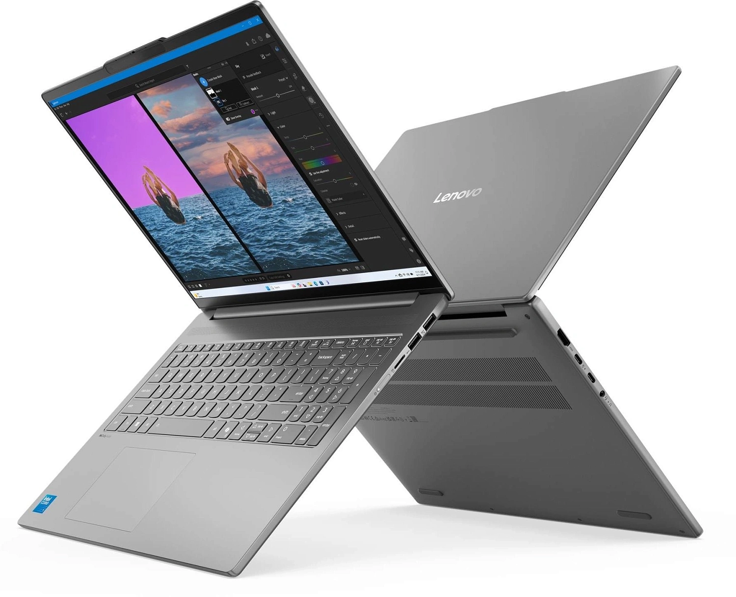Ноутбук Lenovo IdeaPad Slim 5 16IRH10R Intel Core 7 240H/32Gb/SSD1Tb/16"/OLED/2.8K/2880x1800/120Hz/NoOS/Grey (83J1001FRK)