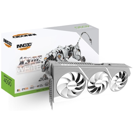 Видеокарта INNO3D RTX 4090 X3 OC WHITE//RTX4090, HDMI, DP*3, 24G,D6X