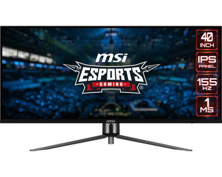 Монитор MSI 40" MAG401QR черный IPS LED 1ms 21:9 HDMI M/M матовая 400cd 178гр/178гр 3440x1440 155Hz DP UW USB 8.4кг
