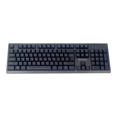 Комплект проводной Raskat KB2510 [ACD-KB2510-RBB] Клавиатура KB251 черная, 104 клавиши, защита от влаги, USB кабель 1.3 м, Мышь KM803 черная, оптическая, 1200dpi, 3 кнопки, USB кабель 1.3м, brown box {20} (783333)