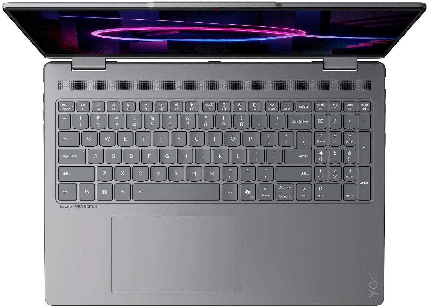 Ноутбук Lenovo Yoga 7 2-in-1 16IPH11 Core Ultra 5 325 16Gb SSD512Gb Intel Graphics 16" OLED Touch WUXGA (1920x1200) Windows 11 Home grey WiFi BT Cam (83TE0023RK)