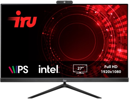 Моноблок IRU Office 27IH5PA 27" Full HD i5 11400 (2.6) 16Gb SSD1Tb UHDG 730 CR Free DOS GbitEth WiFi BT 120W Cam черный 1920x1080