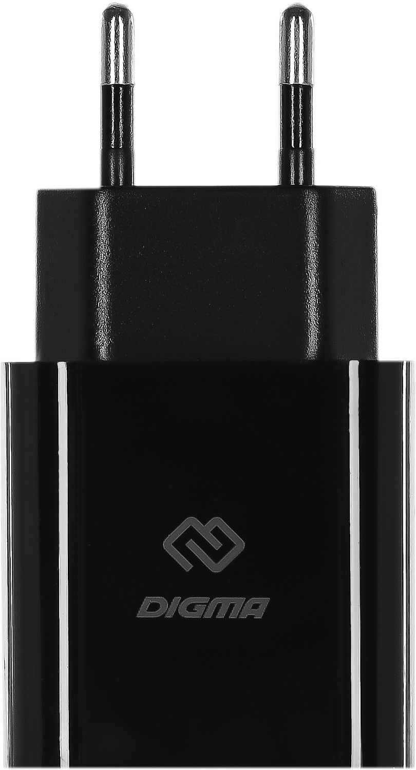 Сетевое зар./устр. Digma DGW2C 20W 3A (PD) USB-C универсальное черный (DGW2C0F010BK)