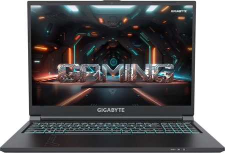 Ноутбук Gigabyte G6 MF 2024 Core i7-13620H/16Gb/SSD1Tb/RTX4050 6Gb/16.0"/IPS/FHD+/Dos/black (MF-H2KZ854KD)